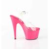Pleaser - ADORE708 Sandale à bride à la cheville - Transparent/Rose Product image
